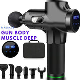 LCD Display Profession Slimming Shaping Massage Gun Body Muscle Deep Fascia Massager Muscle Pain Exercising Relaxation